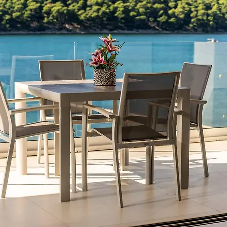 Apartment Veronica With Pool And Boat Mooring First Line At Sea Palit